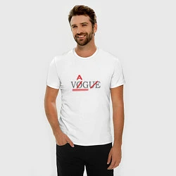 Футболка slim-fit VAG not VOGUE, цвет: белый — фото 2