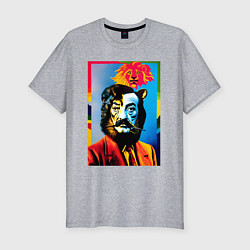 Мужская slim-футболка Salvador Dali: Self Portrait