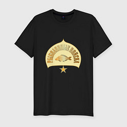 Футболка slim-fit На карася, цвет: черный