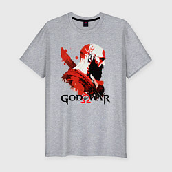 Футболка slim-fit Кратос, арт, цвет: меланж