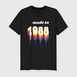 Мужская slim-футболка Made in 1988 liquid art
