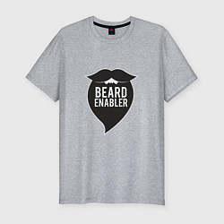 Мужская slim-футболка Beard enabler