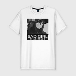 Мужская slim-футболка Sad Mona