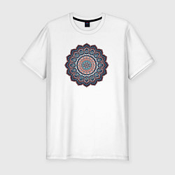 Мужская slim-футболка Индийская Mandala