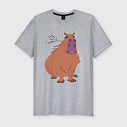 Футболка slim-fit I dont have cannabis, цвет: меланж