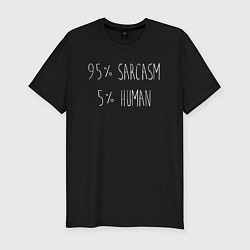 Мужская slim-футболка Саркастический человек