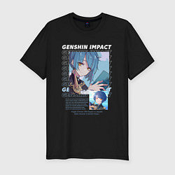 Мужская slim-футболка Genshin Impact Xingqiu