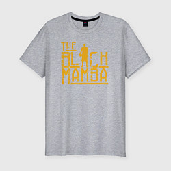 Футболка slim-fit The black mamba, цвет: меланж