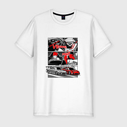 Мужская slim-футболка Auto racing