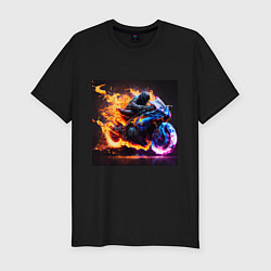 Мужская slim-футболка Огненный suzuki