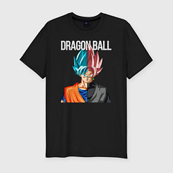 Мужская slim-футболка Dragon ball Гоку