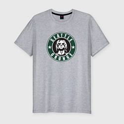 Футболка slim-fit Seattle grunge Nirvana Kurt, цвет: меланж