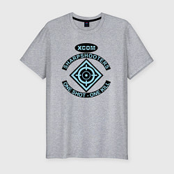 Мужская slim-футболка X-COM sharpshooters