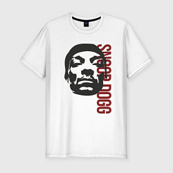 Футболка slim-fit Репер Snoop Dogg, цвет: белый