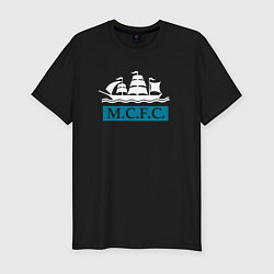 Мужская slim-футболка Манчестер Сити корабль