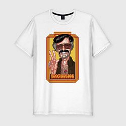 Футболка slim-fit Stan Lee peace, цвет: белый