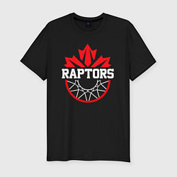 Мужская slim-футболка Торонто Рэпторс