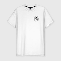 Футболка slim-fit Паук 3, цвет: белый