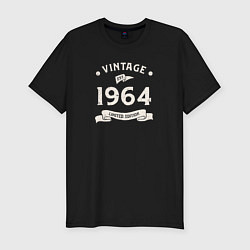 Мужская slim-футболка Винтаж 1964 ограниченный выпуск