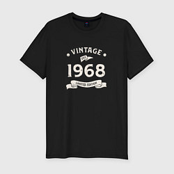 Мужская slim-футболка Винтаж 1968, ограниченный выпуск