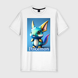 Мужская slim-футболка Pokemon Vaporeon