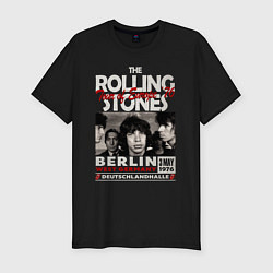 Мужская slim-футболка The Rolling Stones rock