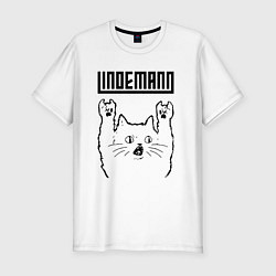Мужская slim-футболка Lindemann - rock cat