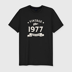 Мужская slim-футболка Винтаж 1977 ограниченный выпуск