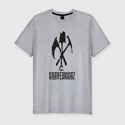 Мужская slim-футболка Gravediggaz style