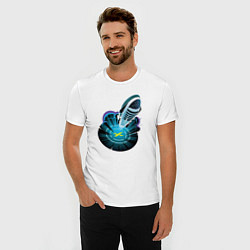 Футболка slim-fit Starship взлетает, цвет: белый — фото 2