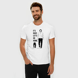 Футболка slim-fit Its okay lets go home, цвет: белый — фото 2