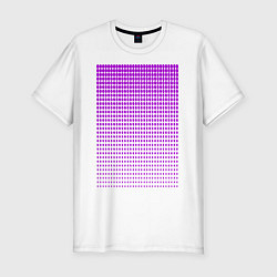 Мужская slim-футболка Фиолетовая россыпь