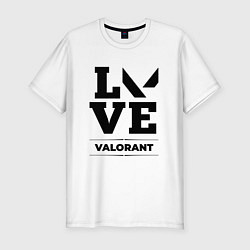 Футболка slim-fit Valorant love classic, цвет: белый