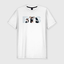 Футболка slim-fit BTS art, цвет: белый
