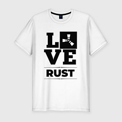 Футболка slim-fit Rust love classic, цвет: белый