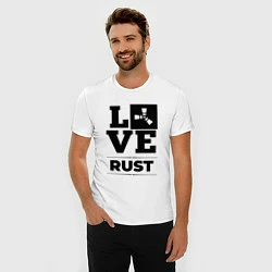 Футболка slim-fit Rust love classic, цвет: белый — фото 2