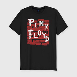 Мужская slim-футболка Рок музыка pink floyd стена