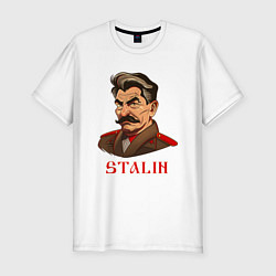 Мужская slim-футболка Joseph Vissarionovich Stalin