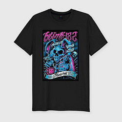 Футболка slim-fit Blink 182 рок группа, цвет: черный