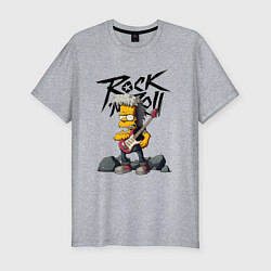 Мужская slim-футболка Simpsons Rock