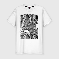 Мужская slim-футболка Зазеркалье в стиле урбан