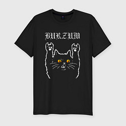 Мужская slim-футболка Burzum rock cat