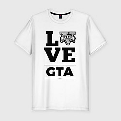 Мужская slim-футболка GTA love classic