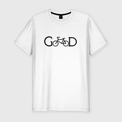 Футболка slim-fit GooD bike, цвет: белый