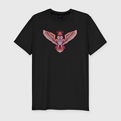 Мужская slim-футболка Owl queen