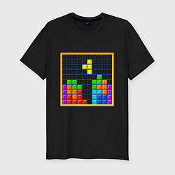 Мужская slim-футболка Tetris