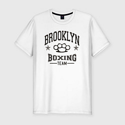 Футболка slim-fit Brooklyn boxing, цвет: белый