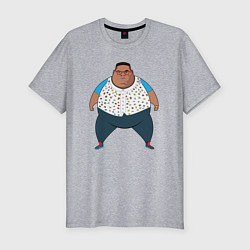 Мужская slim-футболка Fat Westbrook