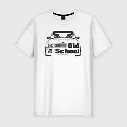 Мужская slim-футболка BMW old school