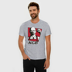 Футболка slim-fit KGB Lenin, цвет: меланж — фото 2